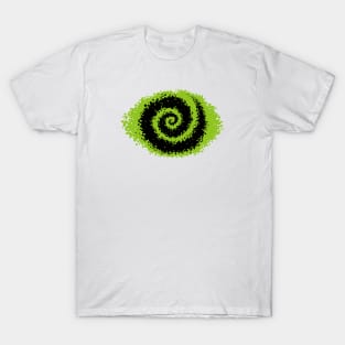 Krackle Swirl - Green T-Shirt